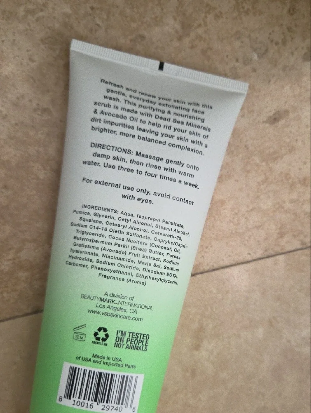 Purifying Face Scrub - Green